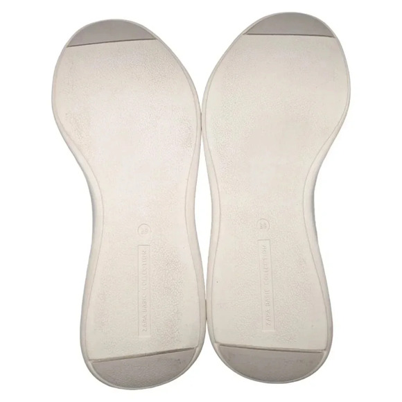 Zara Basic Collection Womens Lace Up Shiny Sparkly Rose Gold Sneakers Size 8 - Picture 8 of 13